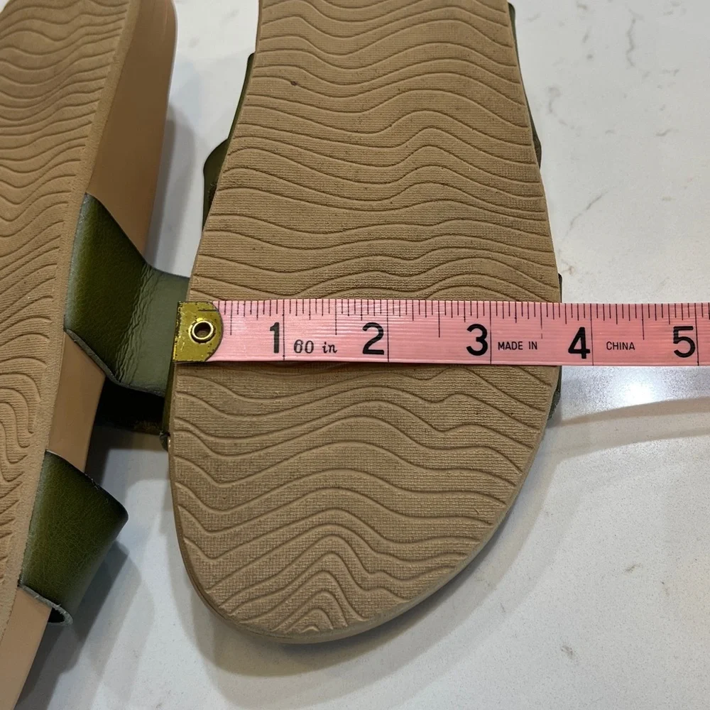 Reef Vista Double Strap Slide Sandals – Green Vegan Leather - Picture 8 of 8